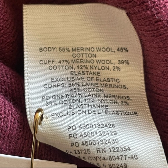 Aritzia Wilfred Rebecca Frosted Plum Purple Knit Turtleneck Long Sleeve Dress - Picture 9 of 13